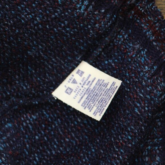 NWT Arizona Jean Company Acrylic Dress Sweater Vest M Euro Tweed Blue Multi - Picture 4 of 5